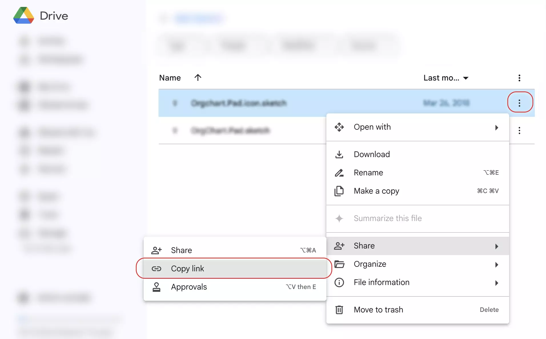Google Drive Copy Link