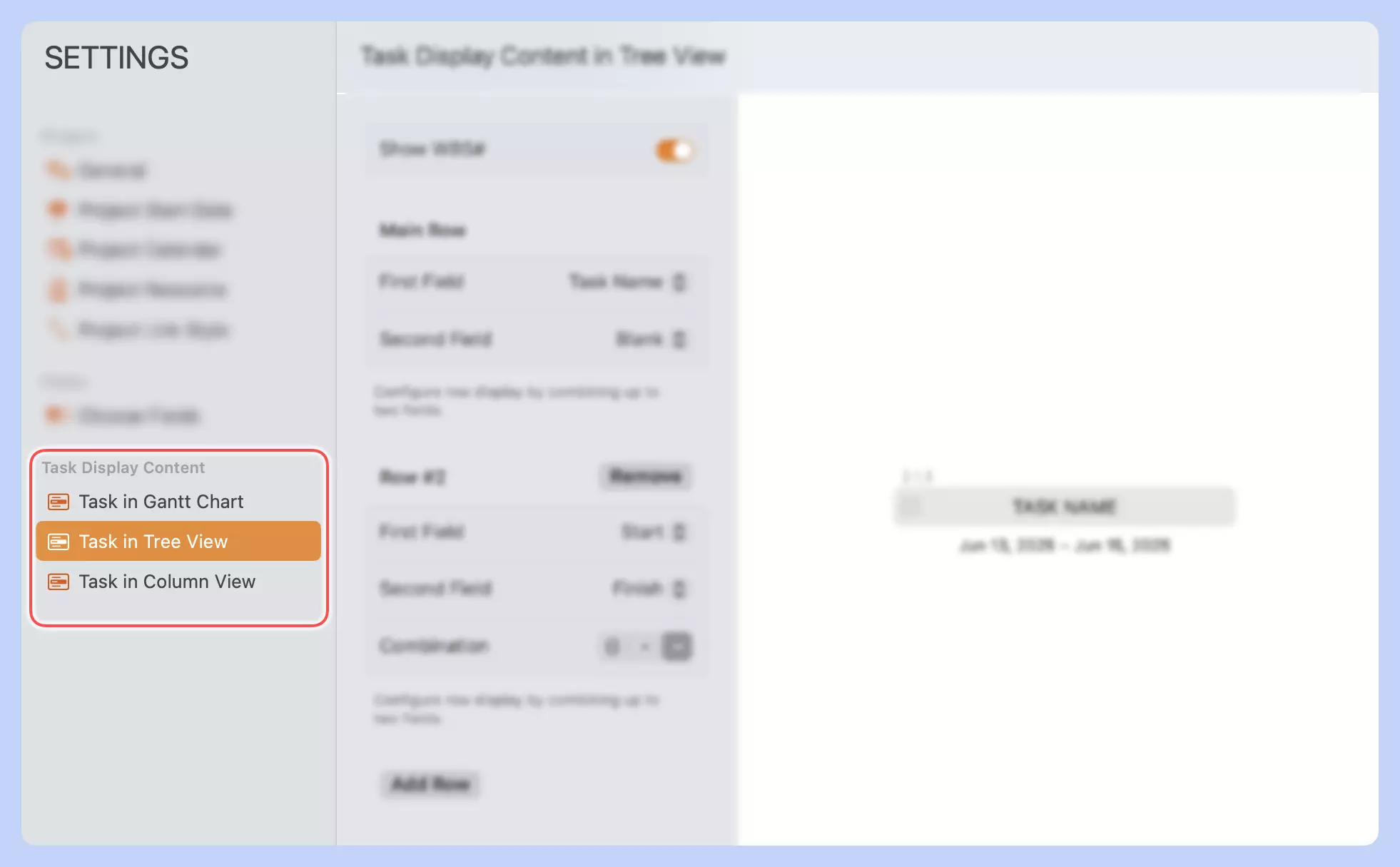 Task Fields