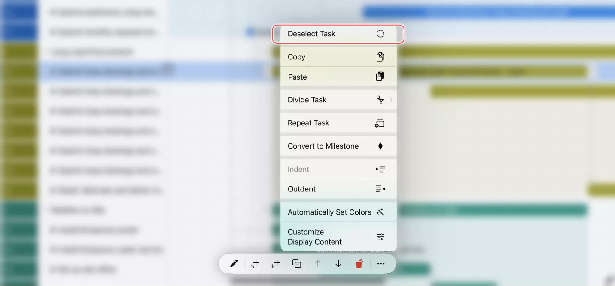 Deselect on iOS