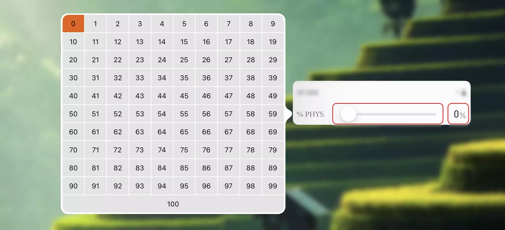 Percentage Field